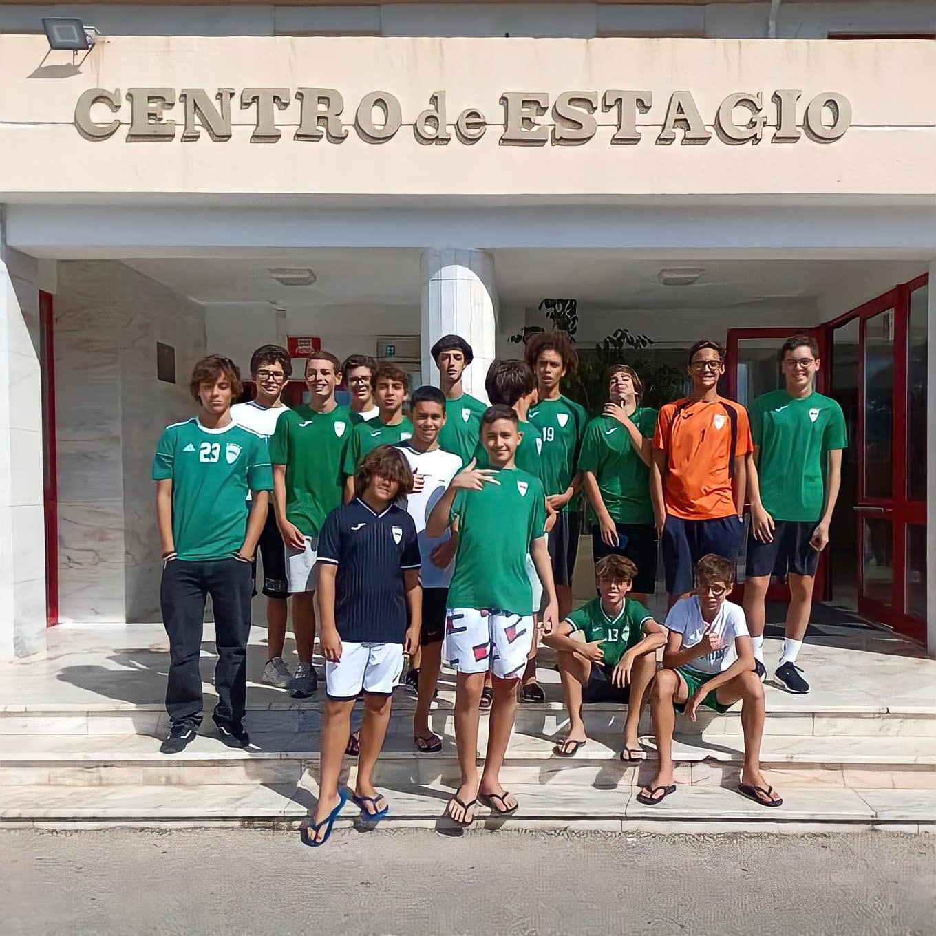 Iniciados Verdes em Atividade de Team Building
